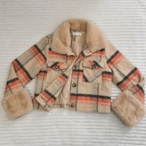 ASOS Urban Bliss Plaid Trucker Jacket